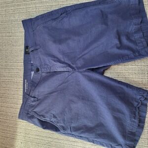 AG‎ Adriano Goldschmied Wanderer Shorts Mens 33 Blue Chino Stretch 9 Inseam